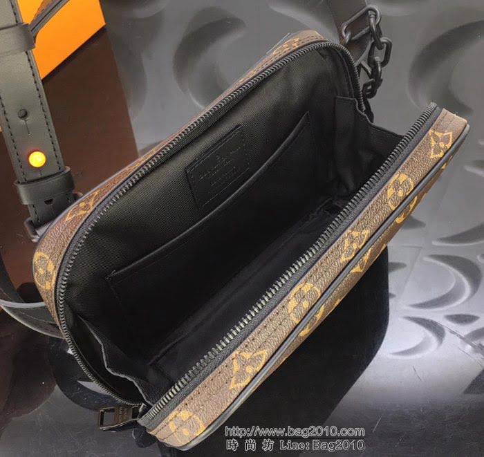 路易威登LV 頂級原單 2018春夏時裝展新品 M43855 KEEPALL45B旅行袋 海藍色Monogram帆布搭配Taiga皮革 可手提肩背包  YDH2362